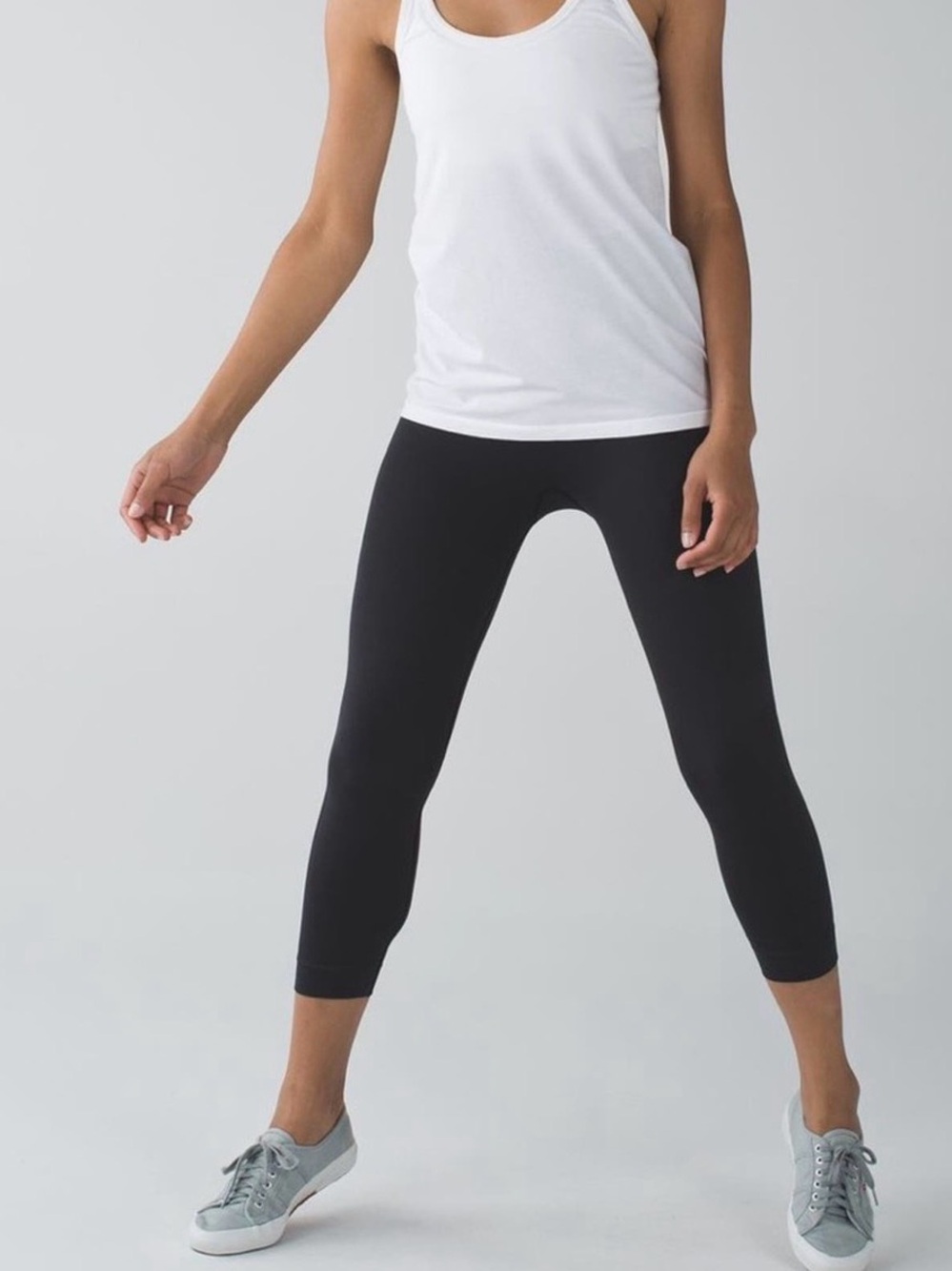 Lululemon In the Zone Crop 3/4 Length Leggings – Black